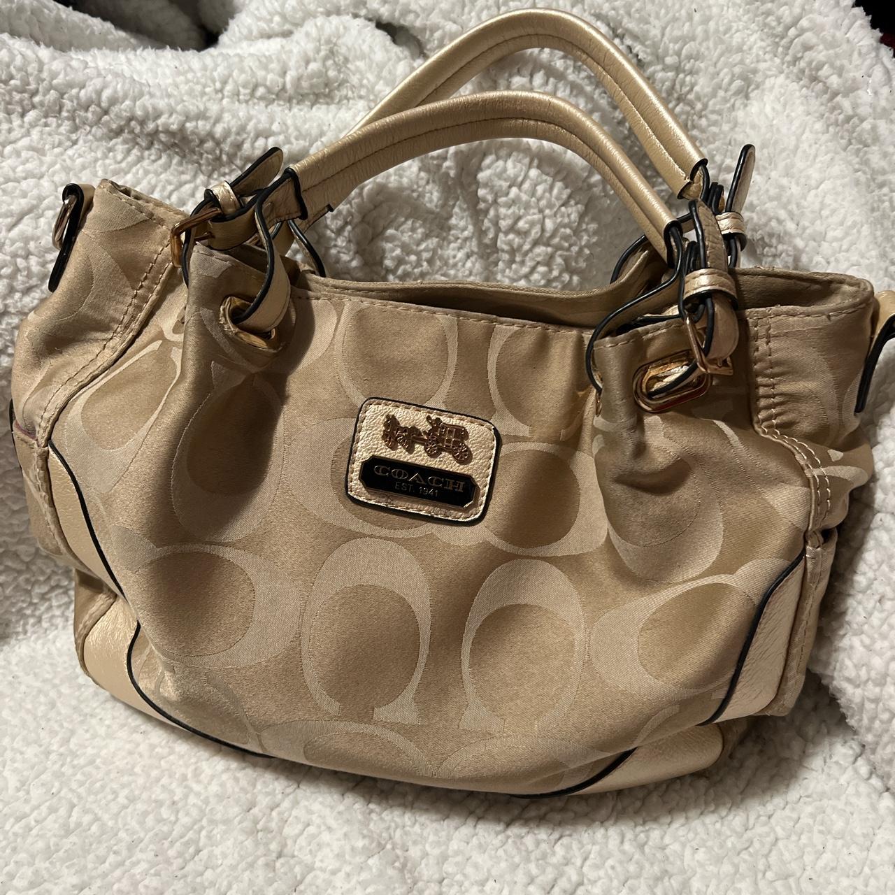 Coach Beige Hobo Bag