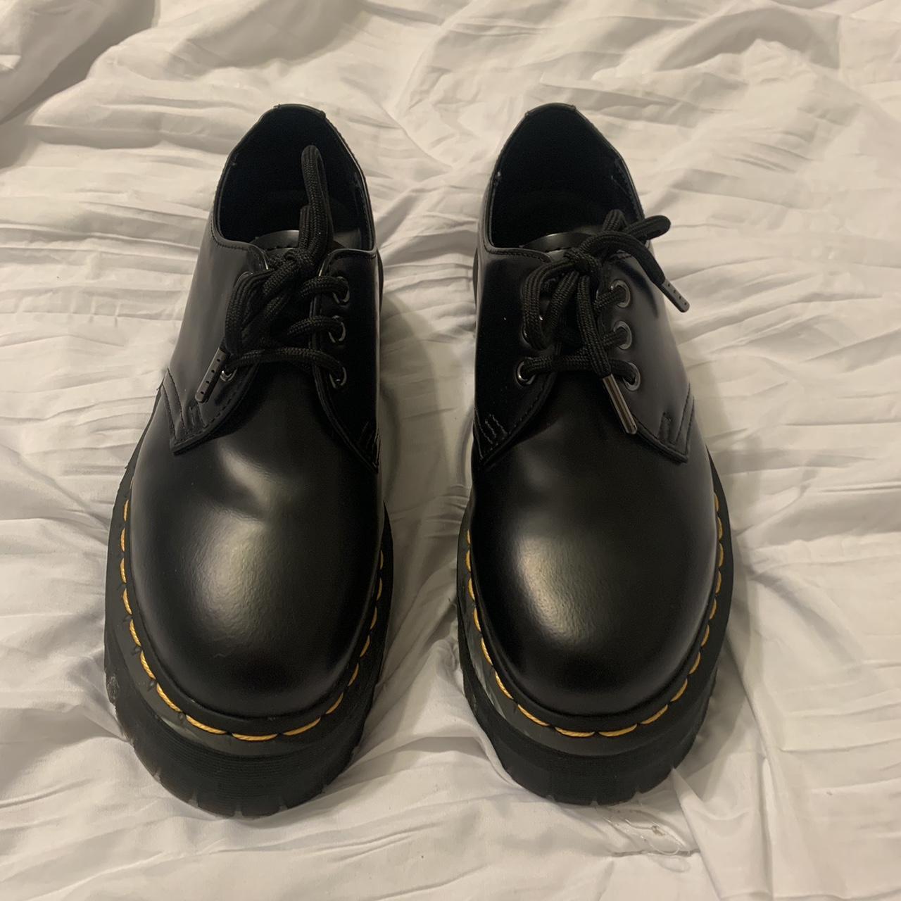 black platform doc martens