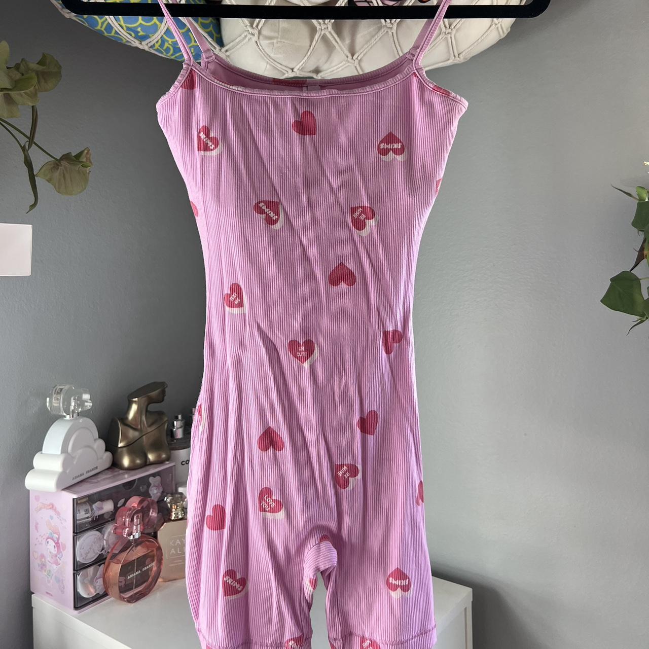 skims valentine's day romper new with tags bought at - Depop