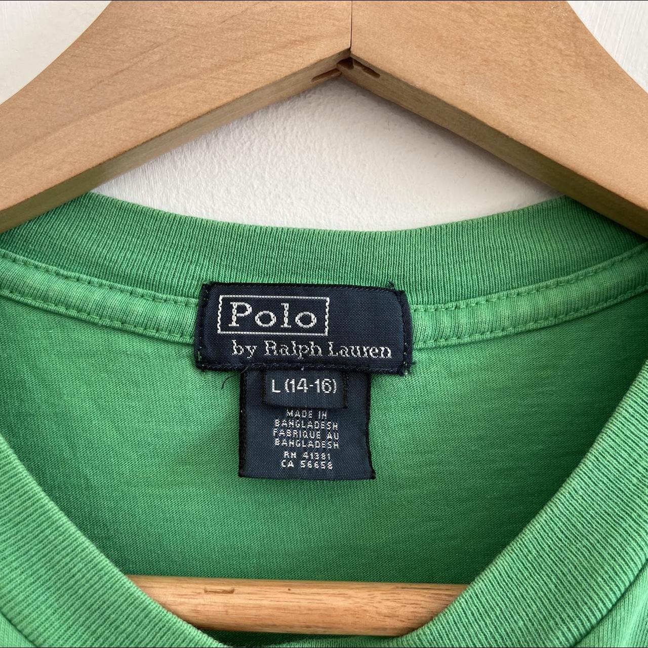 Polo Ralph Lauren Women's Green T-shirt | Depop