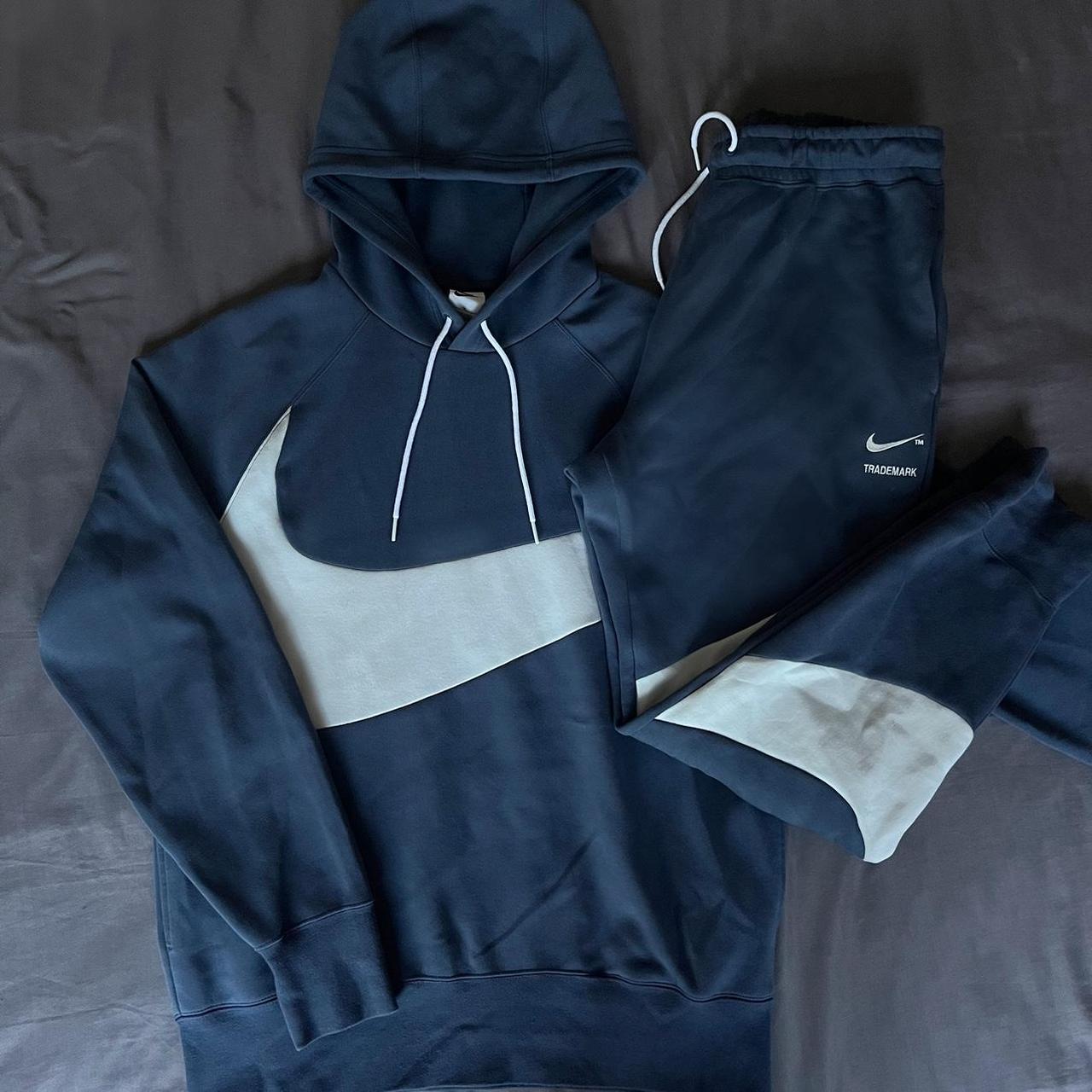 Blue Nike Tracksuit only worn a few times. Depop