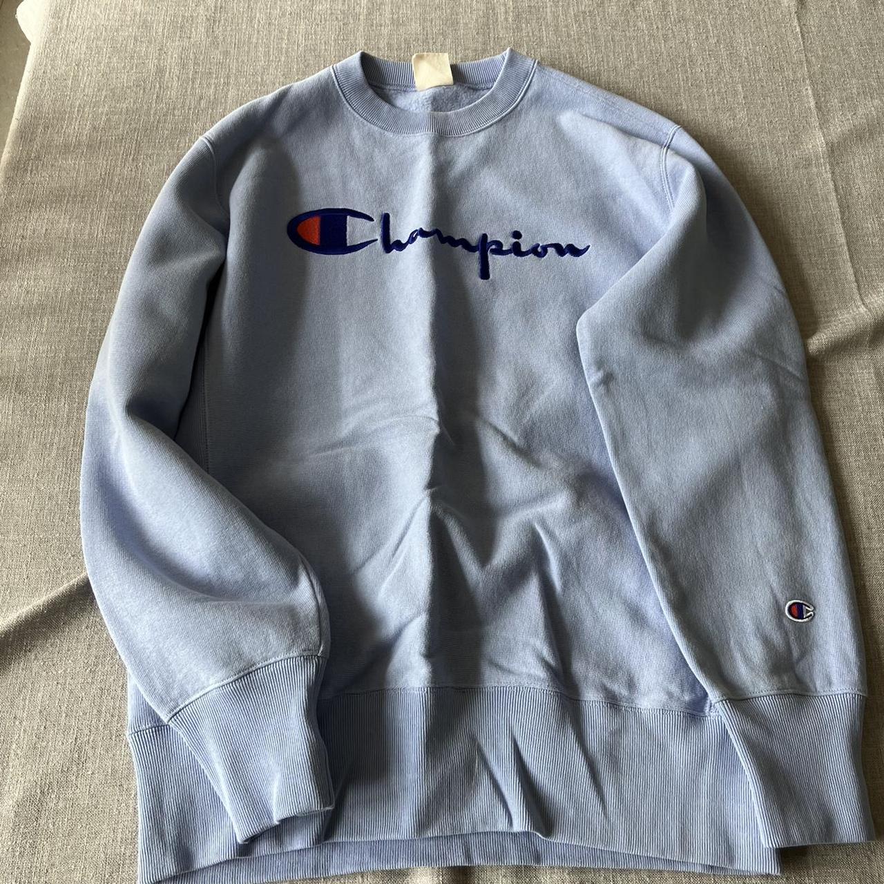 Baby blue champion sweatshirt size XL Soft Terry