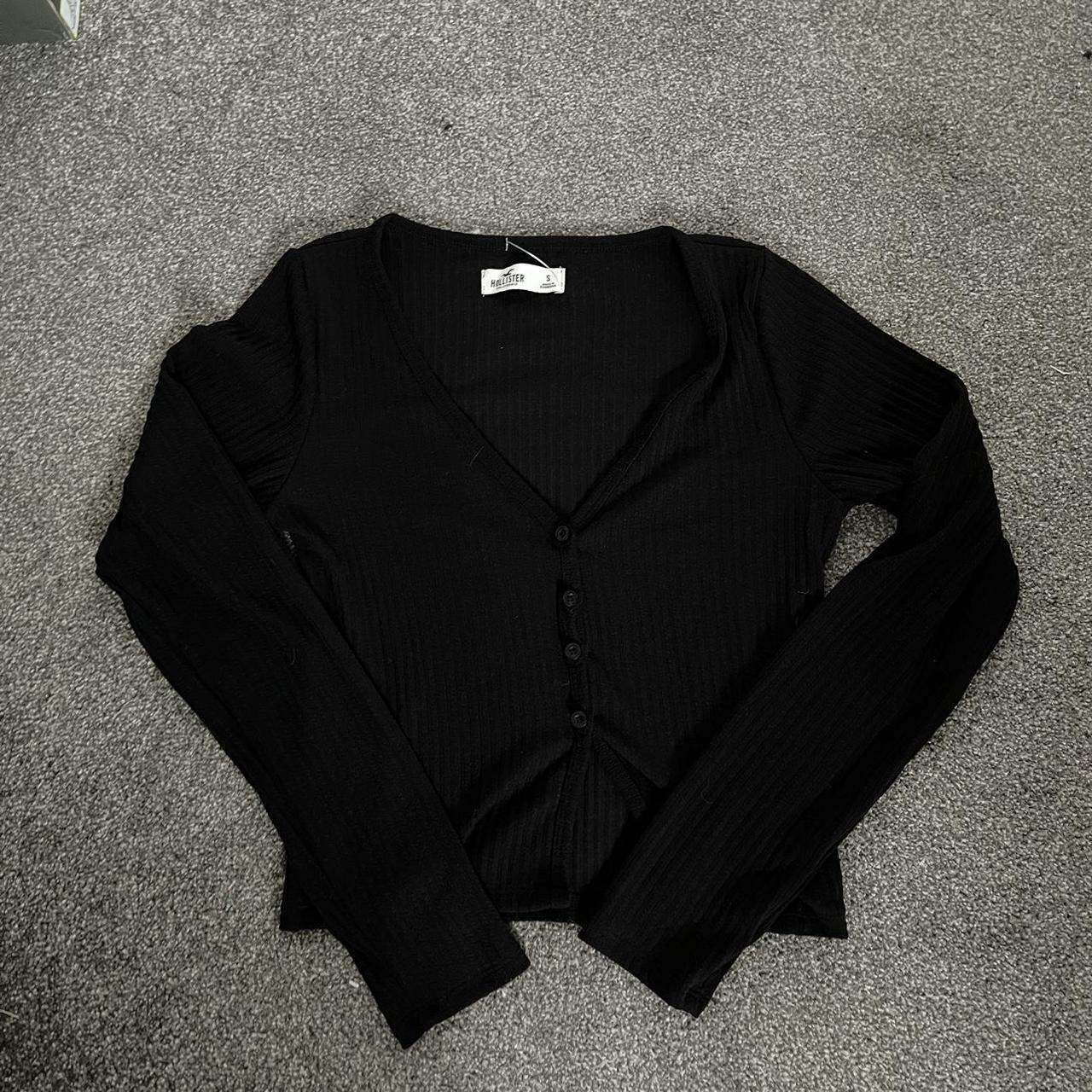 Hollister Co. Women's Black Cardigan Depop