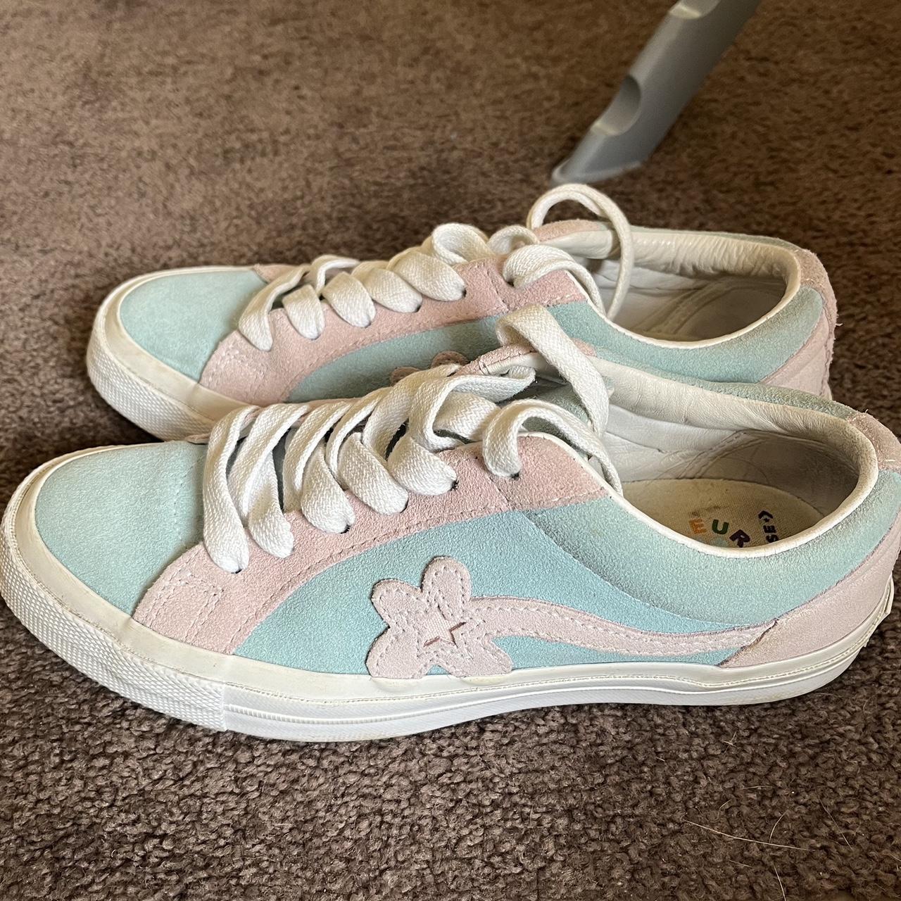 Golf le Fleur x Converse sneakers Pink and Depop
