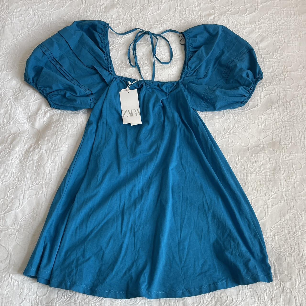 Zara Women's Blue Dress | Depop