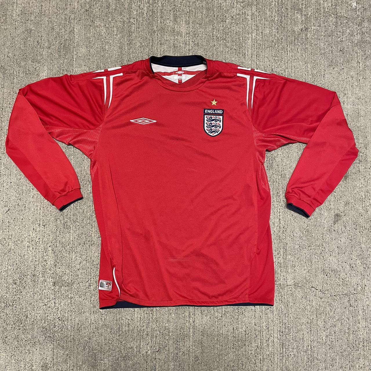 England Soccer Jersey Official Umbro Licensed... - Depop