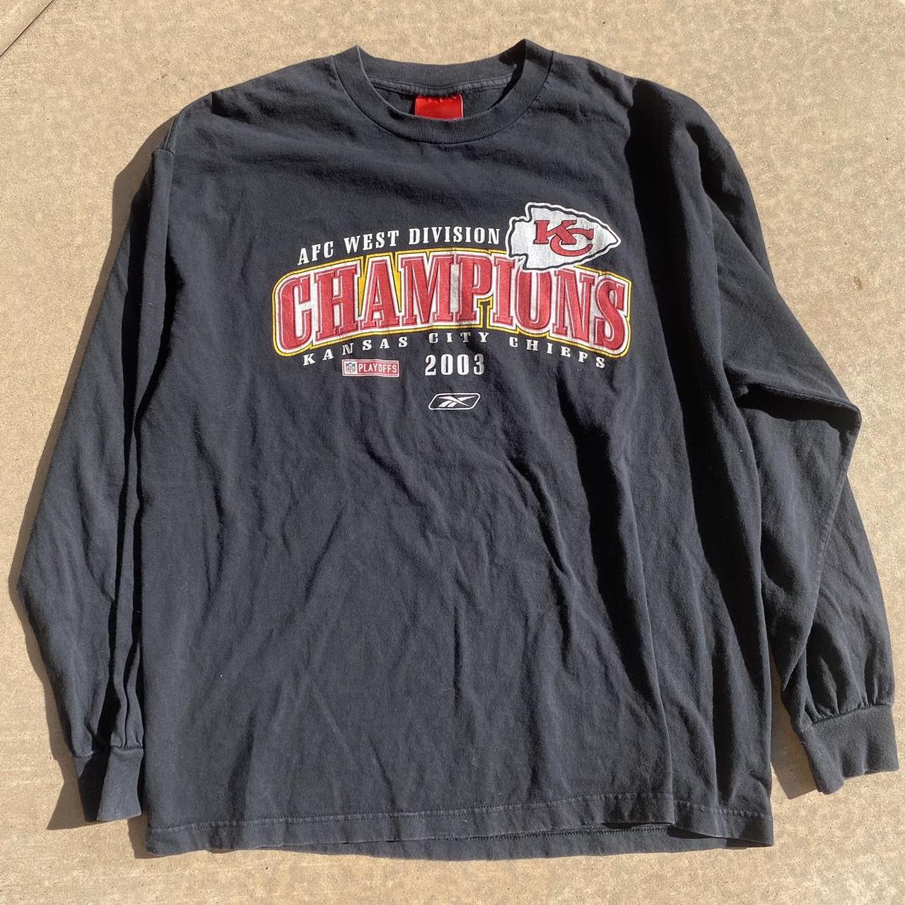 Vintage Kansas City Chiefs 2003 AFC Division Championship Shirt