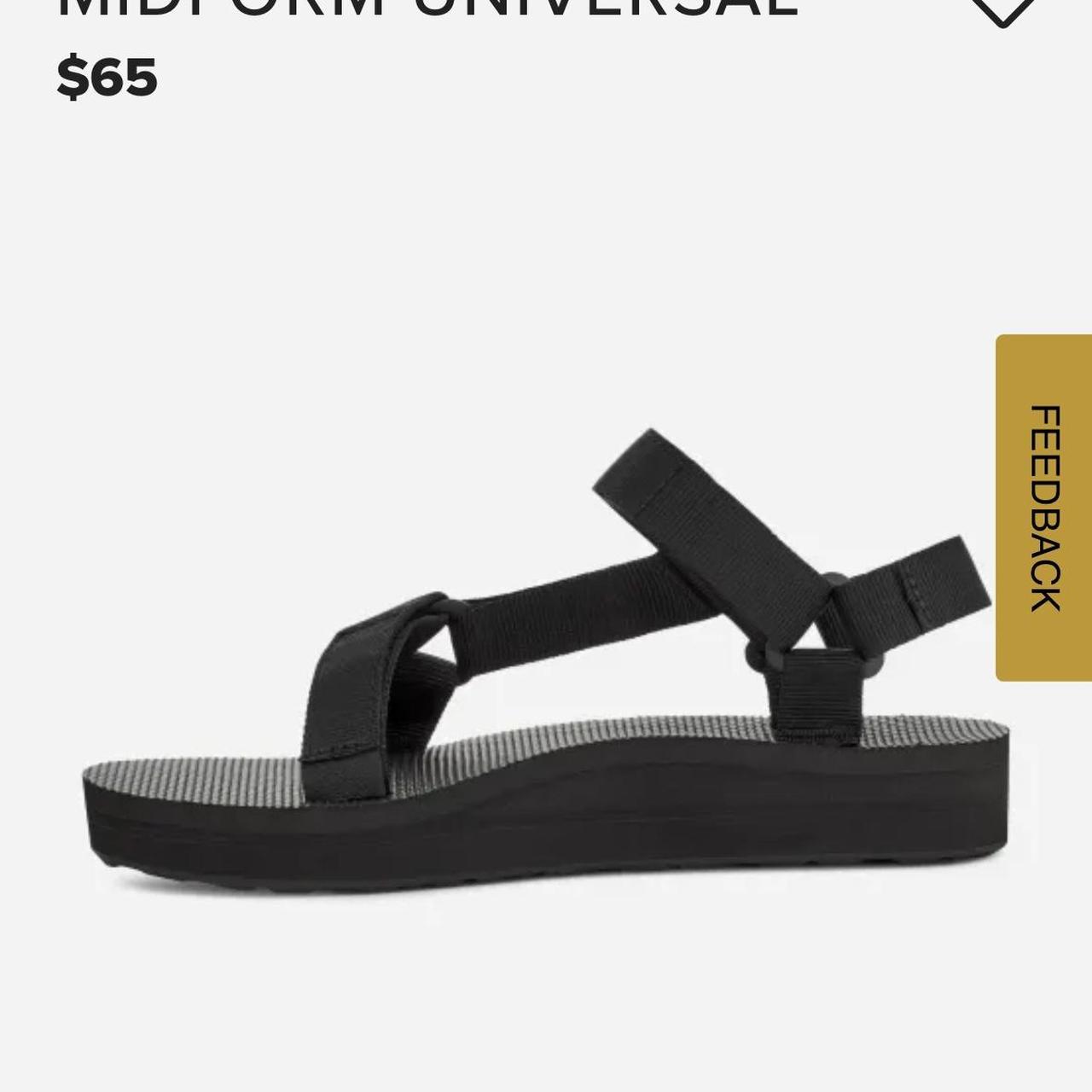 teva womens sandals black