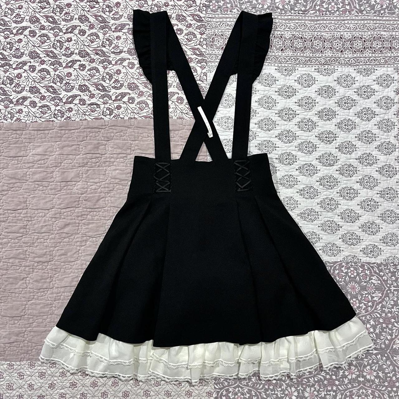 Secret Honey Lace Up Suspender Skirt •⁑• removable... - Depop