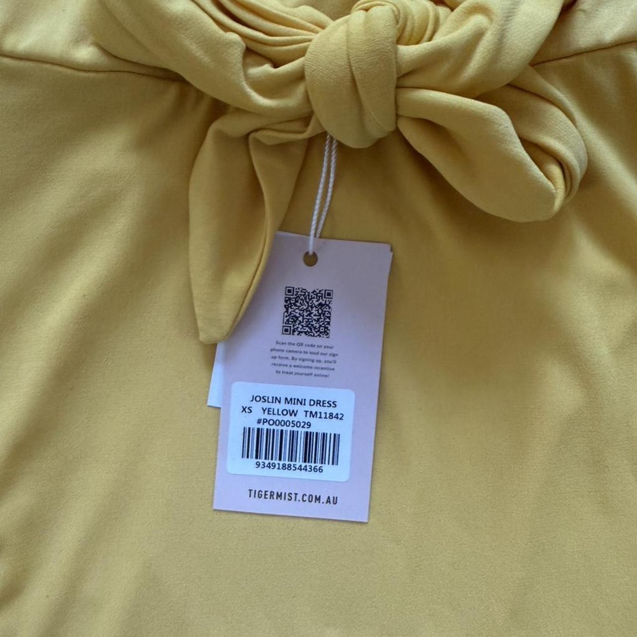 Tiger Mist Women's Dress - Yellow - XS – NWT Tige… - image 3