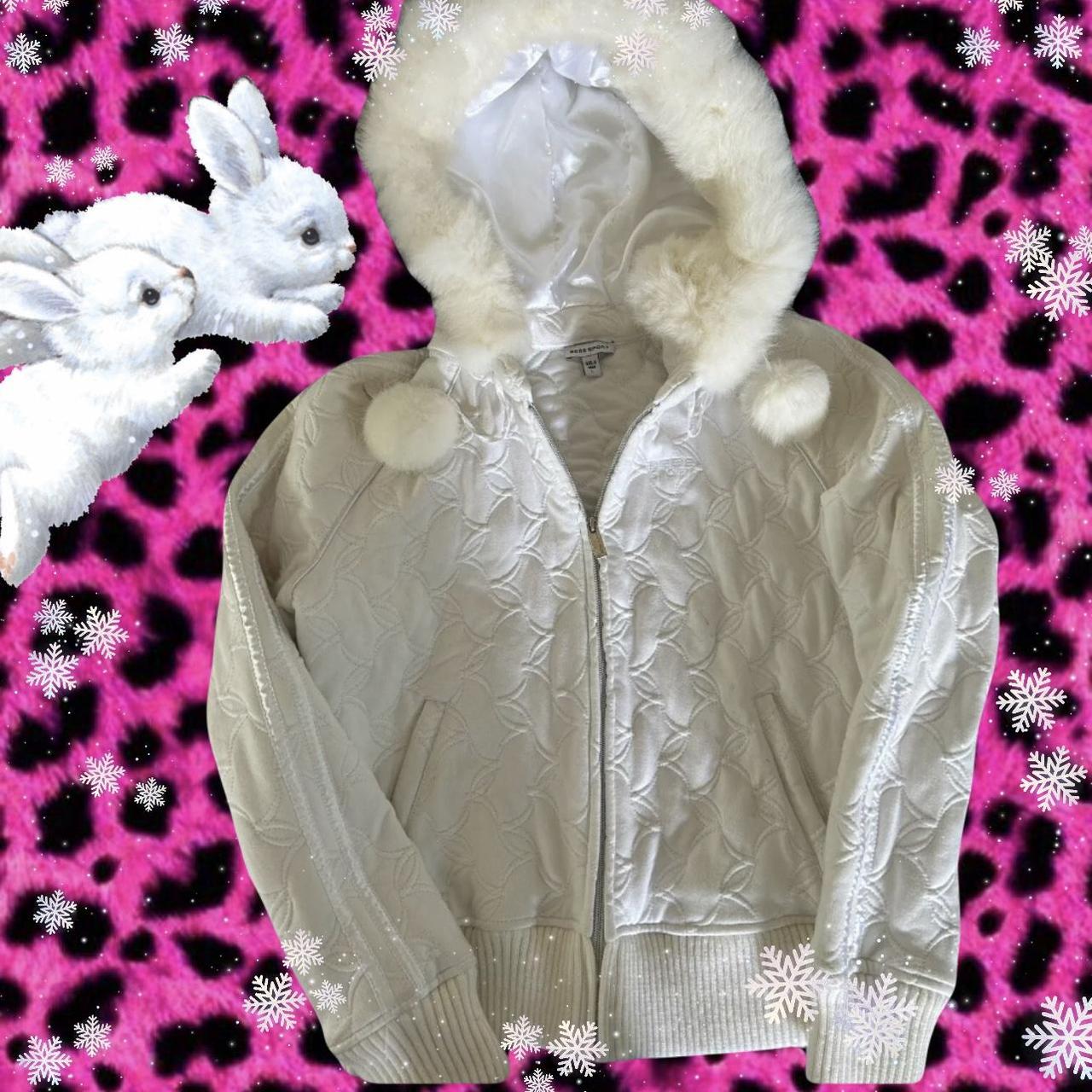 Bebe rabbit fur on sale jacket