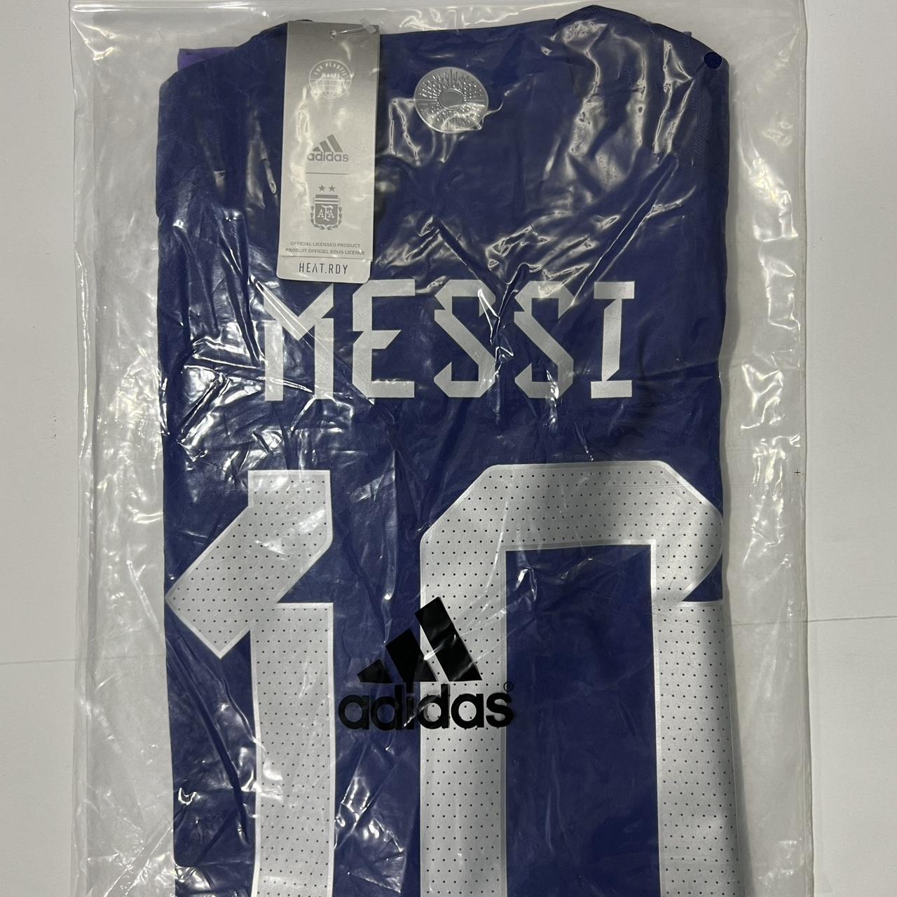 Argentina Away Soccer Jersey Messi #10 World Cup - Depop