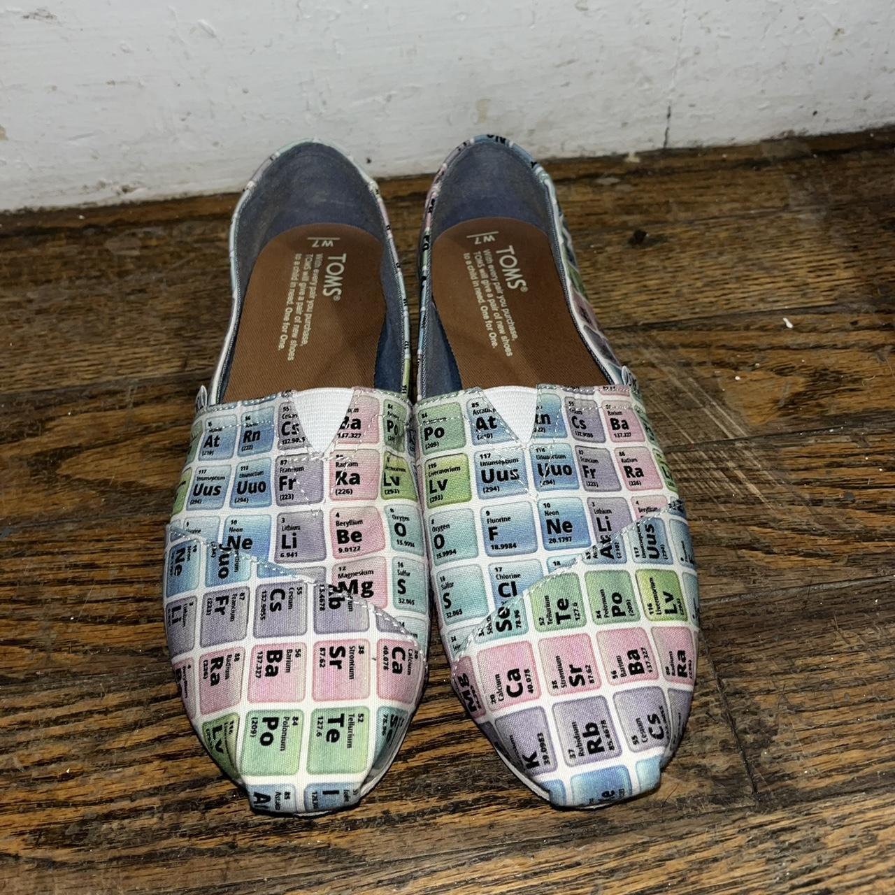 Toms periodic table shoes