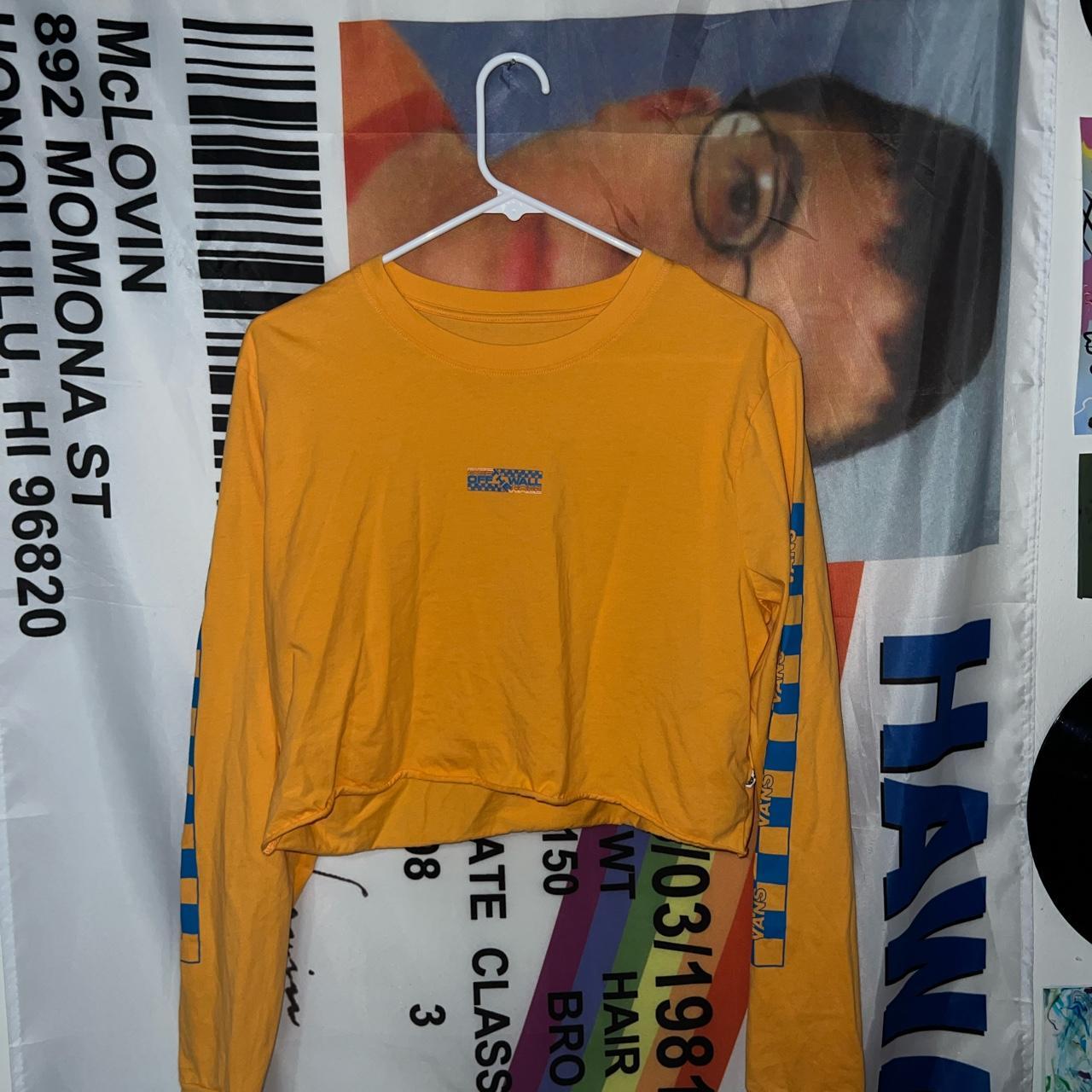 vans crop top long sleeve