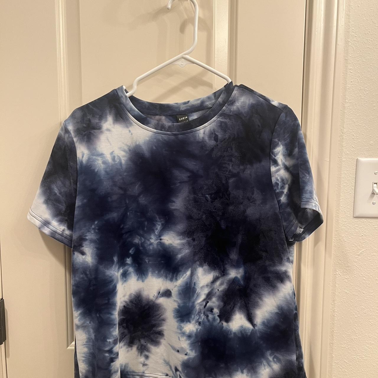 BLUE TIE DYE SHIRT -super cute -soft... - Depop