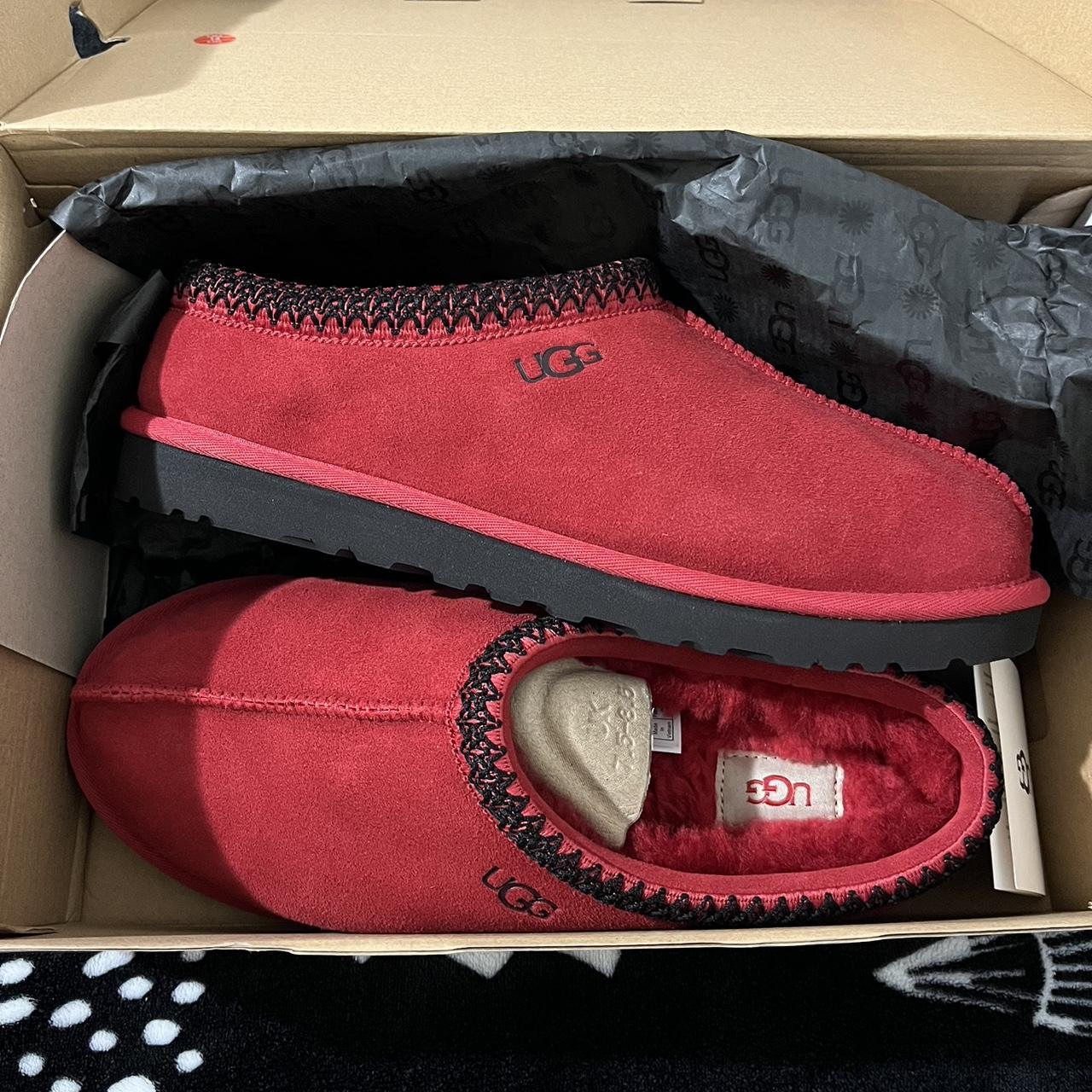 New Tasman Uggs red and black . Size 11 men’s .... - Depop