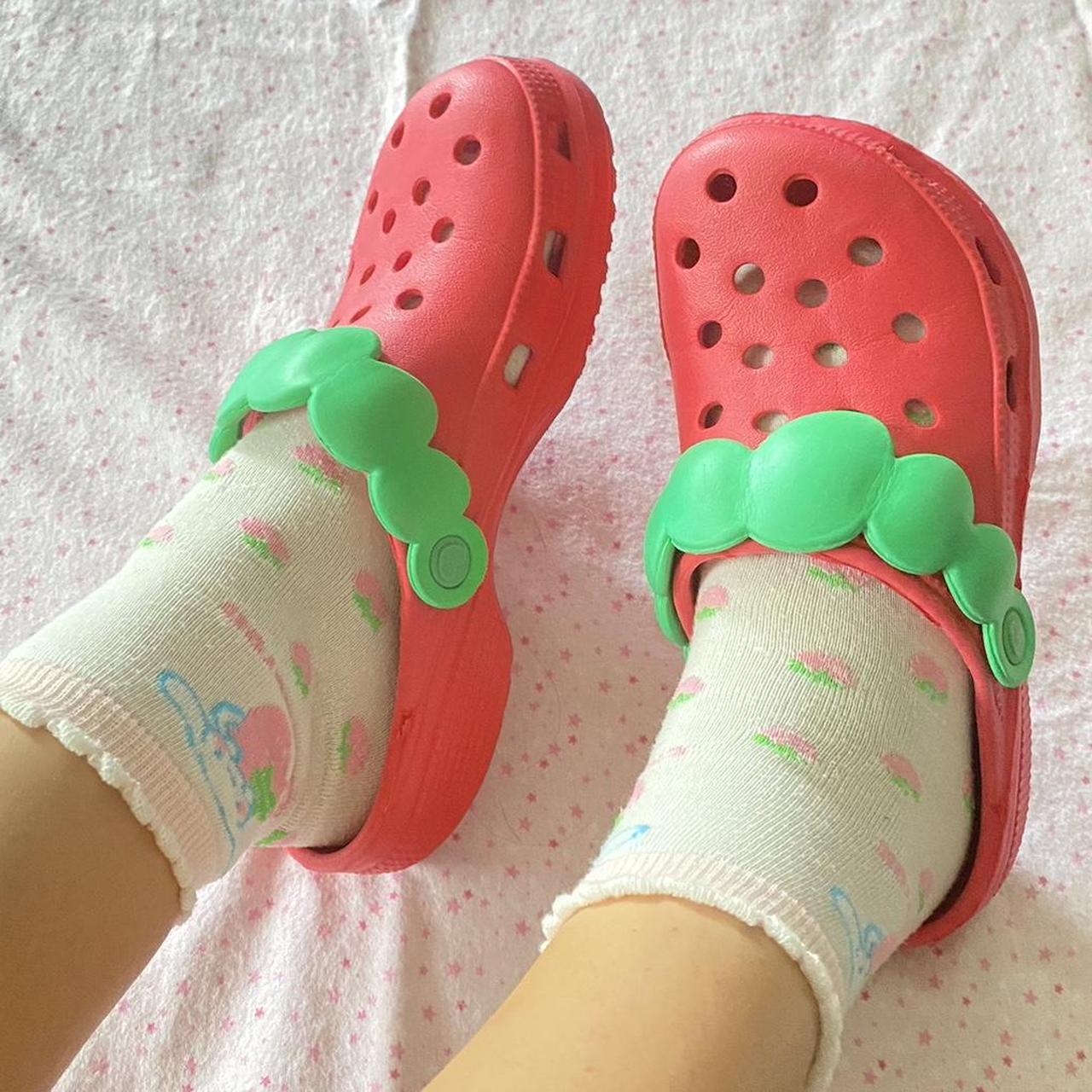🍓 Red Japanese Rare Strawberry Crocs ‼️ PRICE IS... Depop