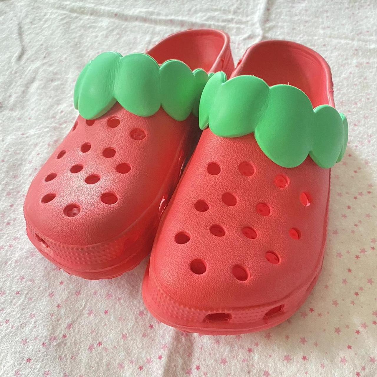 🍓 Red Japanese Rare Strawberry Crocs ‼️ PRICE IS... Depop