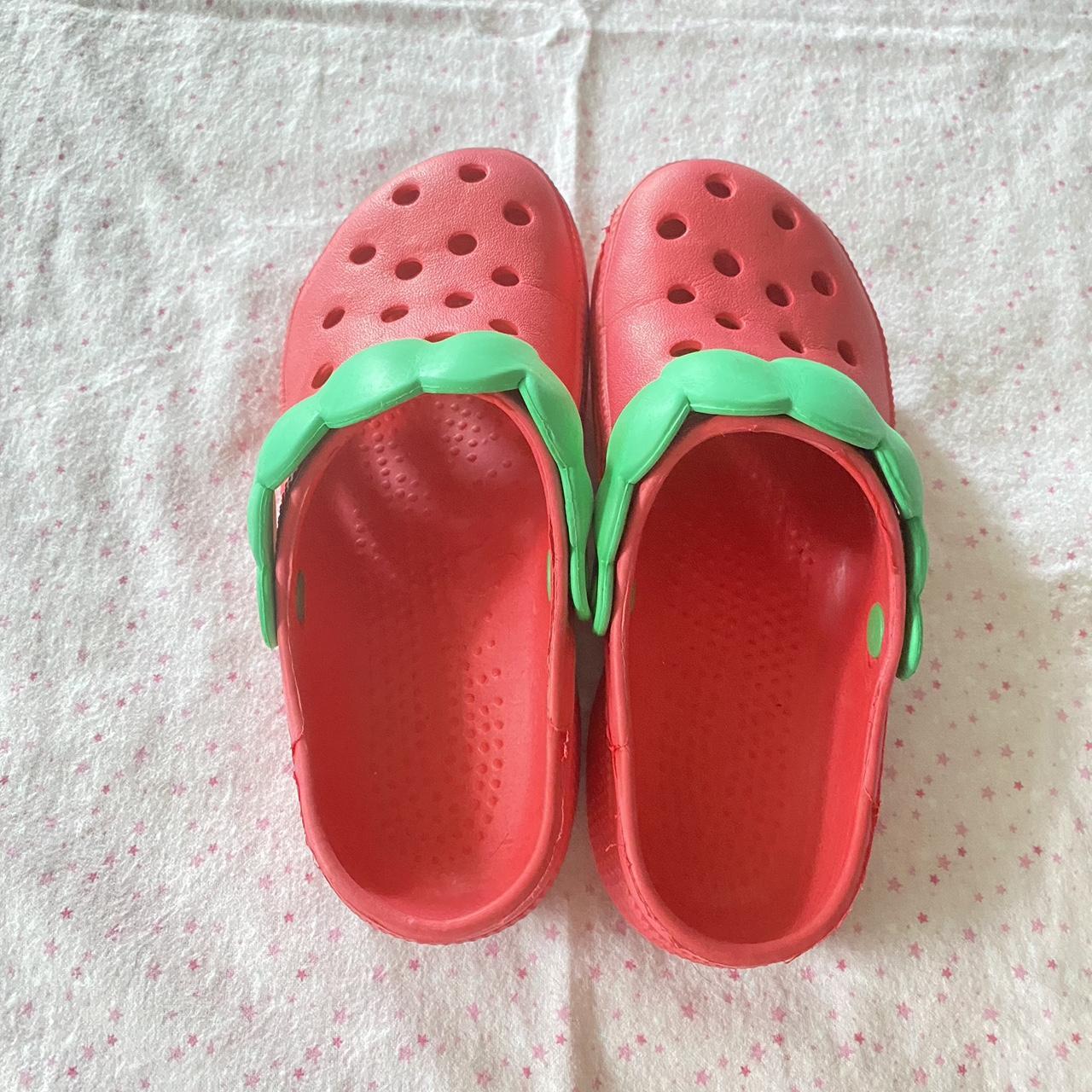 🍓 Red Japanese Rare Strawberry Crocs ‼️ PRICE IS... Depop