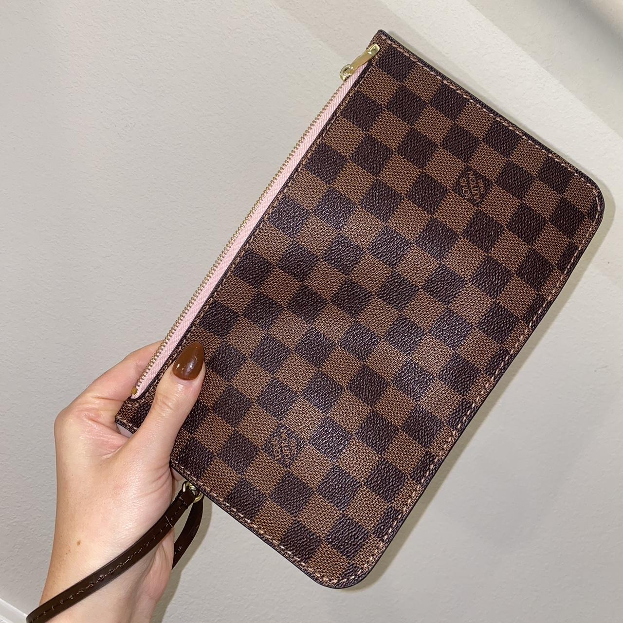 LV wristlet wallet checkered/pink , #louisvuitton