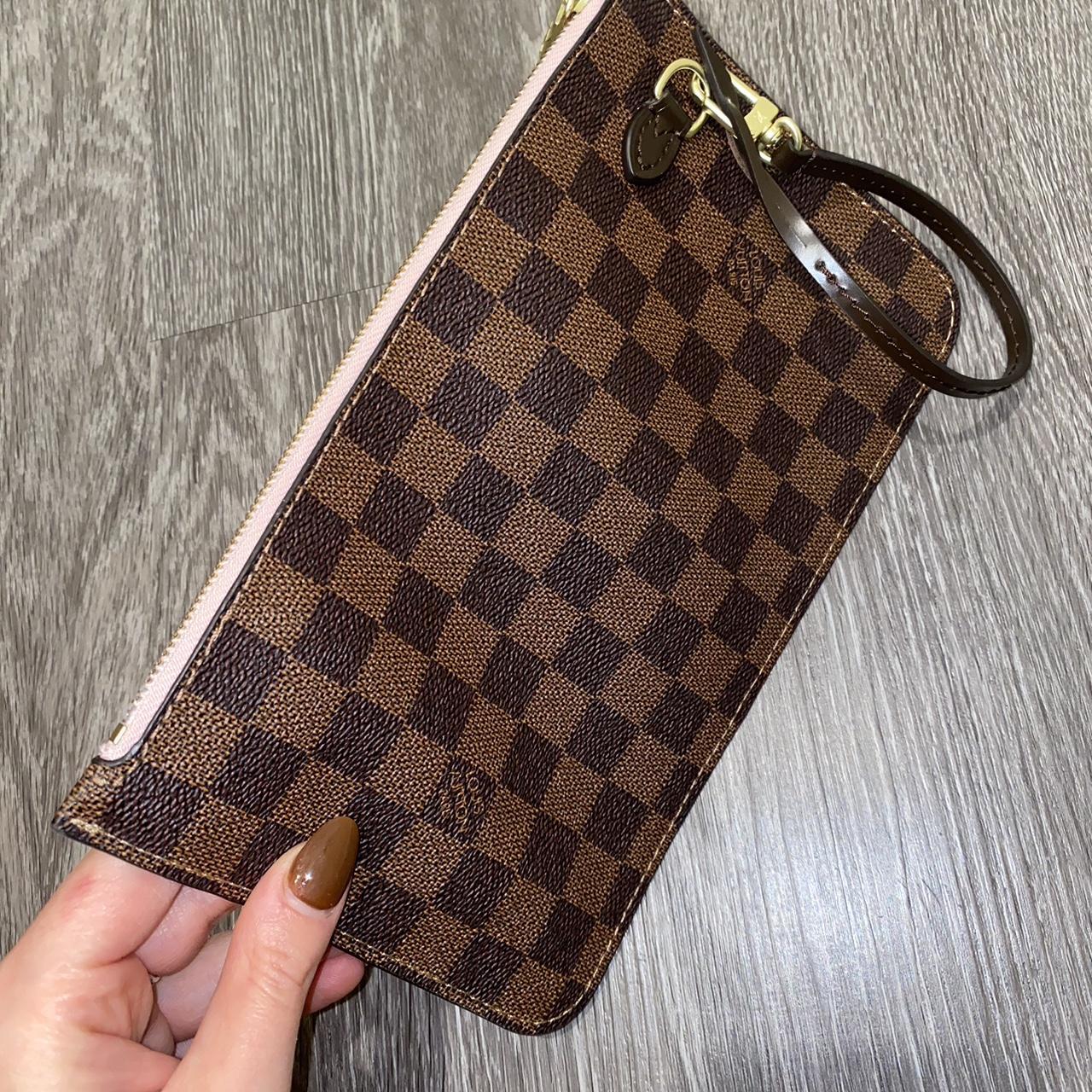 LV wristlet wallet checkered/pink , #louisvuitton