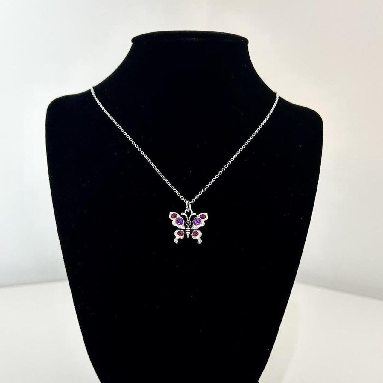 Diamond Butterfly Necklace 1/15 ct tw Sterling Silver | Kay