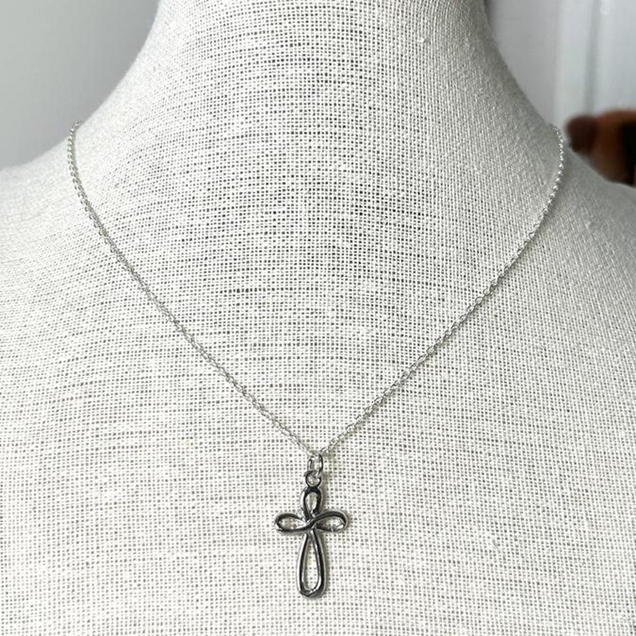 Classic Women CROSS Necklace. Sterling Silver Cross for Women. Plain Cross  Necklace, Choose Sterling Chain. Mom Grandma Gift. 5143 - Etsy | Sterling silver  cross, Sterling silver cross necklace, Mens silver necklace