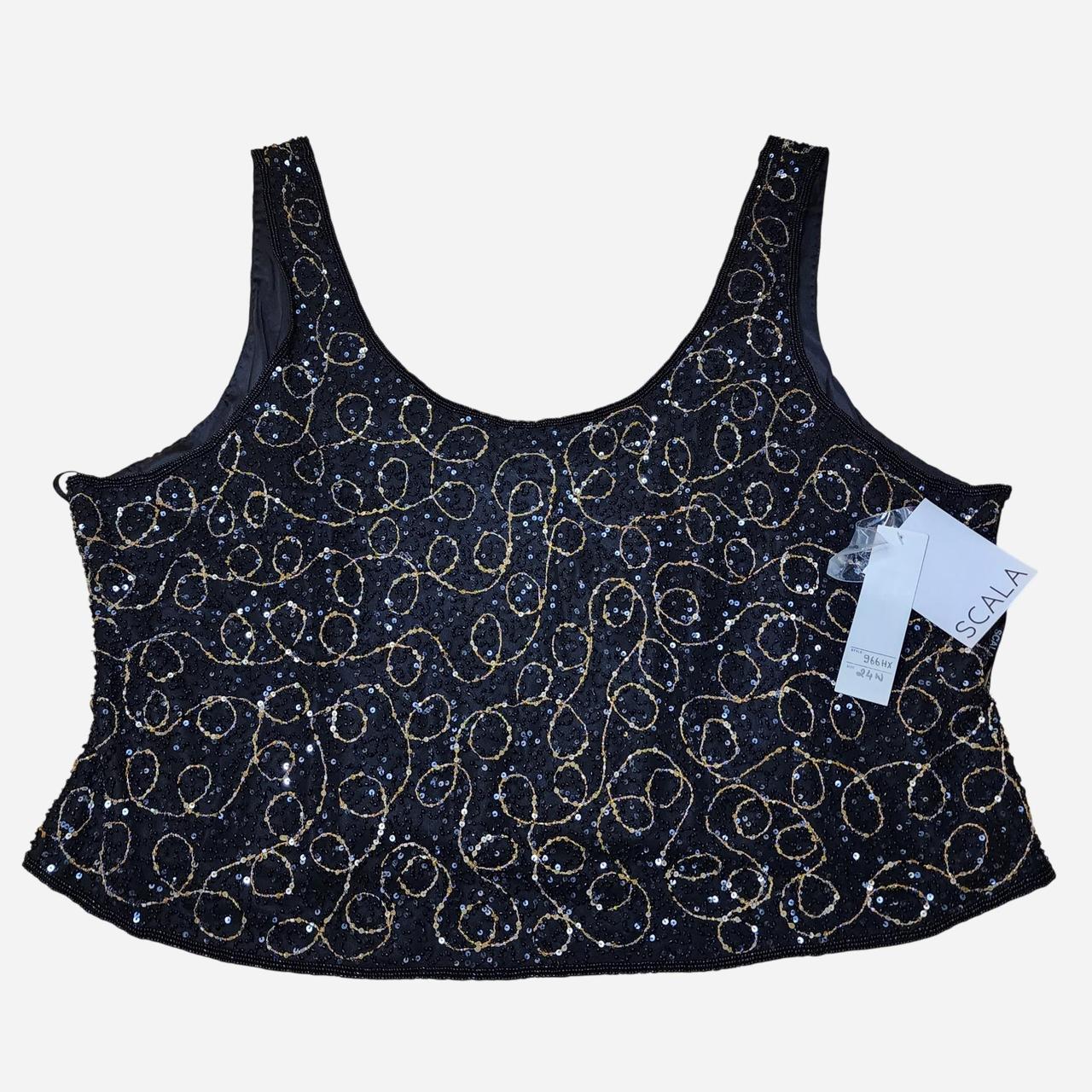 Scala Women's Tank top - Black - 24 – Plus Size S… - image 1