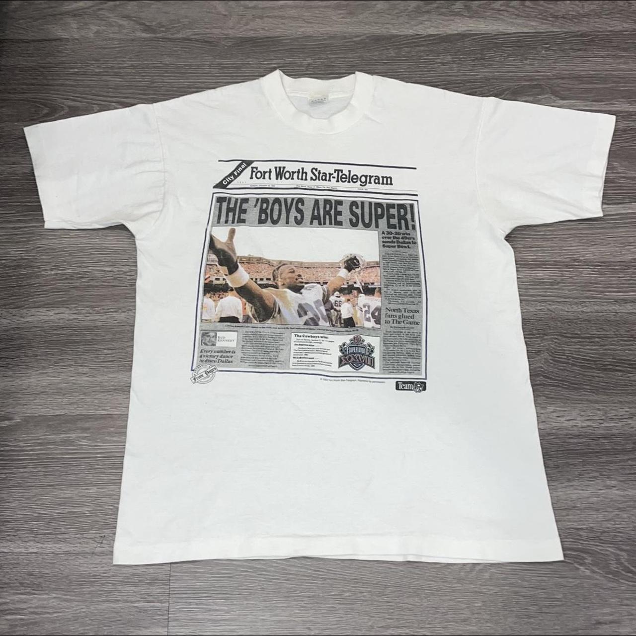 1993 Dallas Cowboys Super Bowl Champions Tee Single - Depop