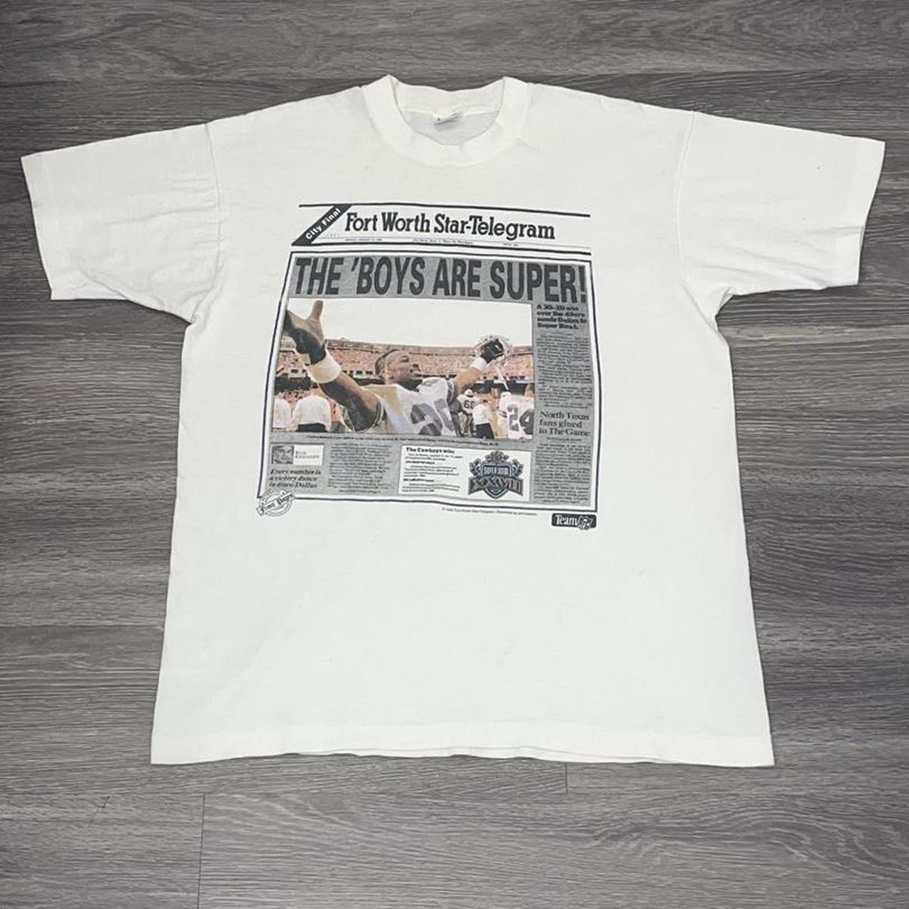 1993 Dallas Cowboys Super Bowl Champions Tee Single - Depop