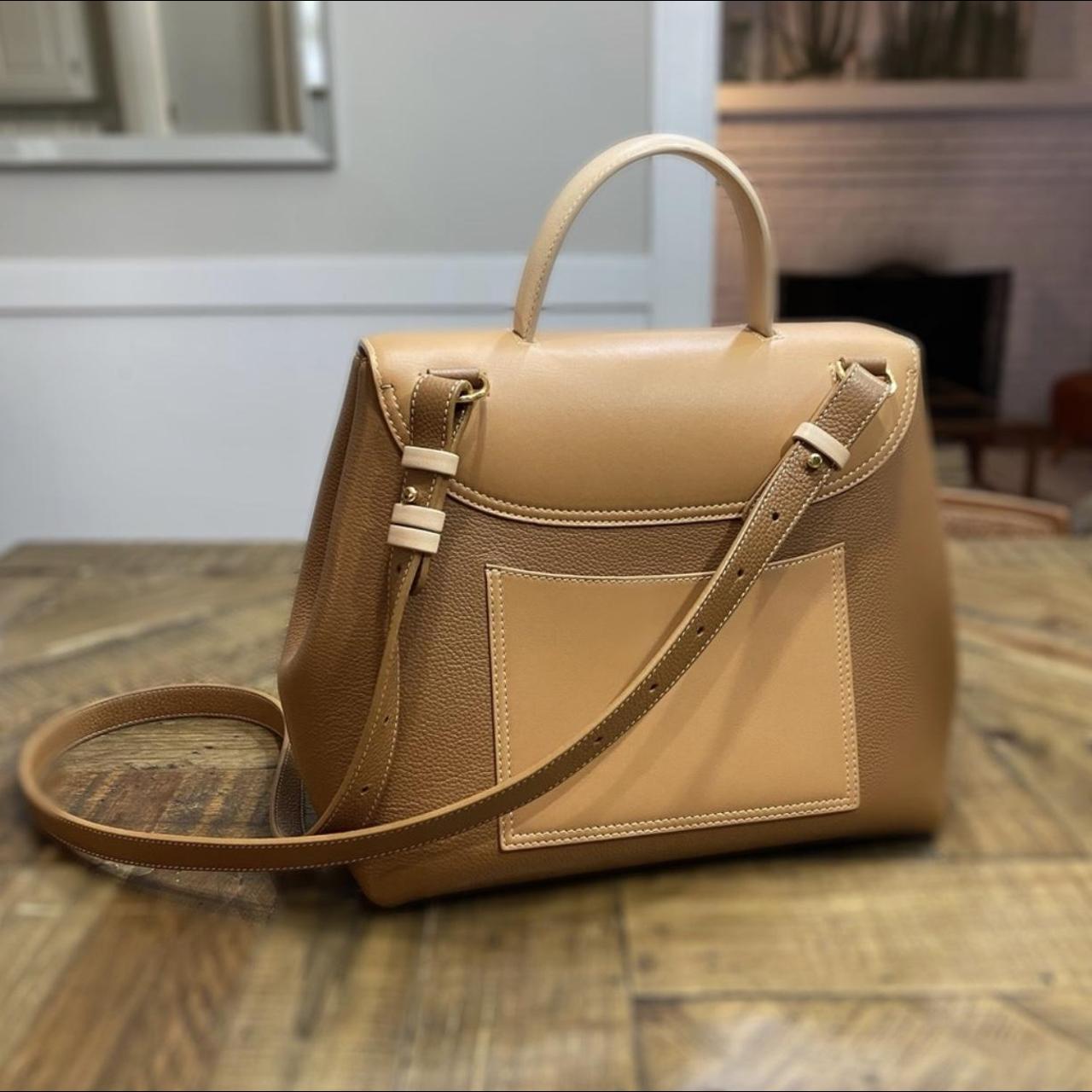Numéro un leather handbag Polene Beige in Leather - 31443458