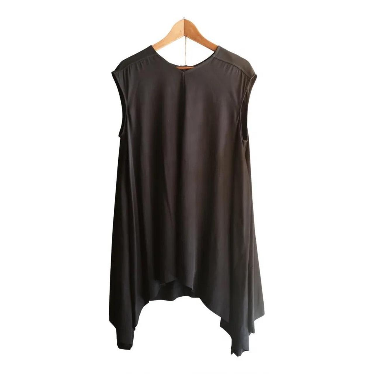 Rick Owens Women's Black Blouse | Depop