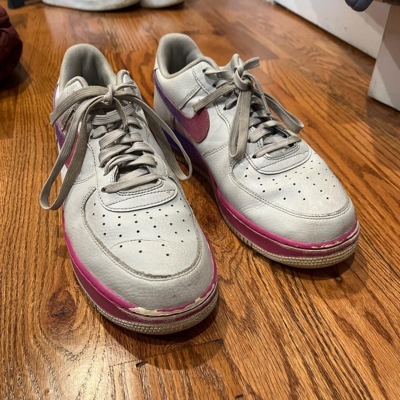 mens purple air force ones