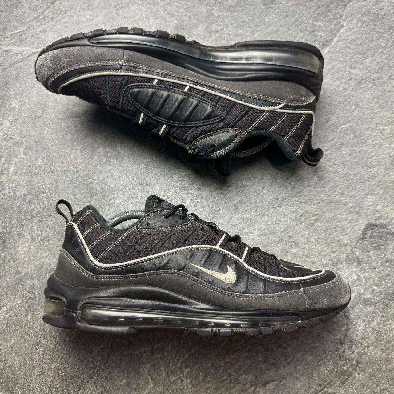 Nike Air Max 98 Black Oil Grey Size UK9