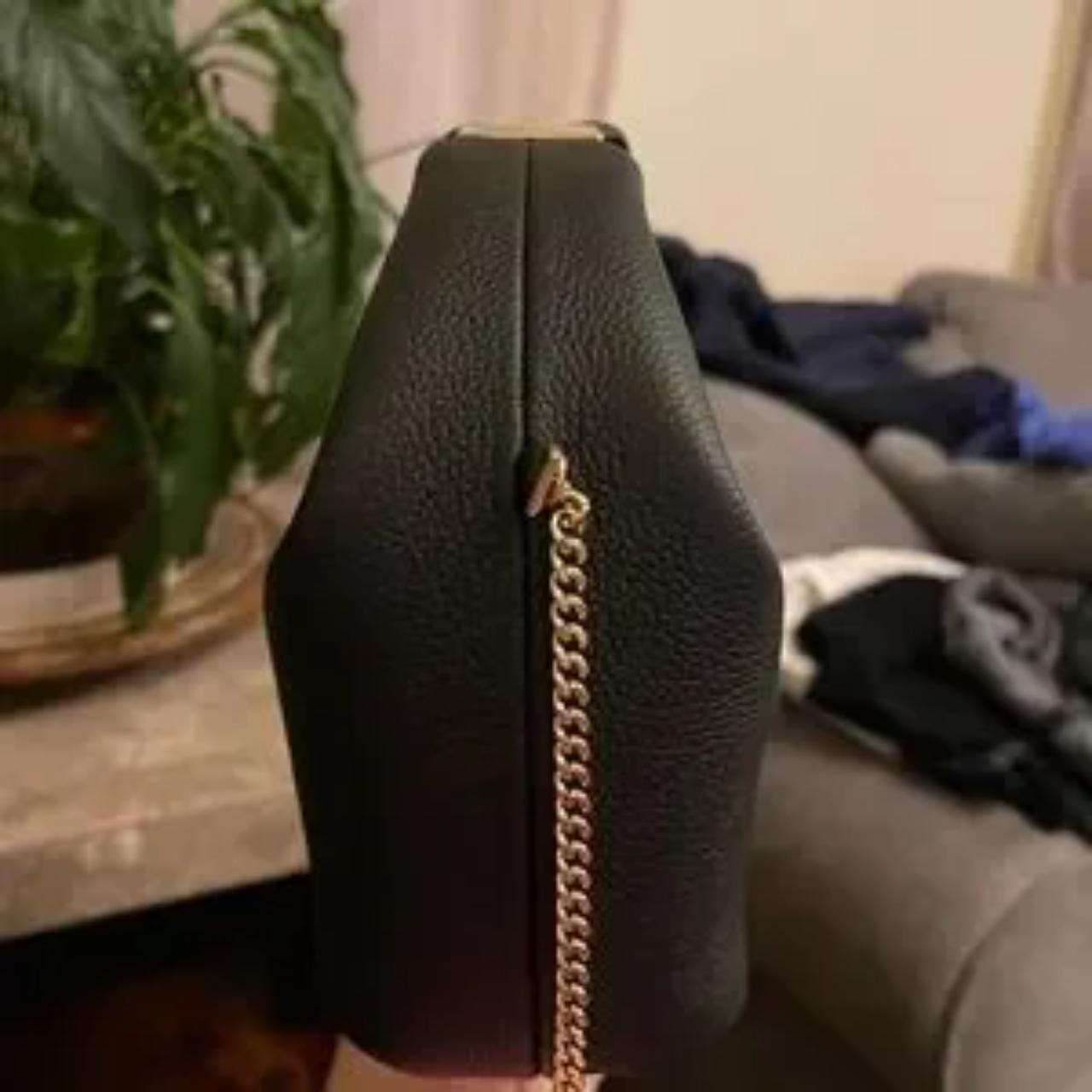 Polene Béri with chain Bag - Black textured | Depop Polene Béri with chain Bag - Black textured | Depop