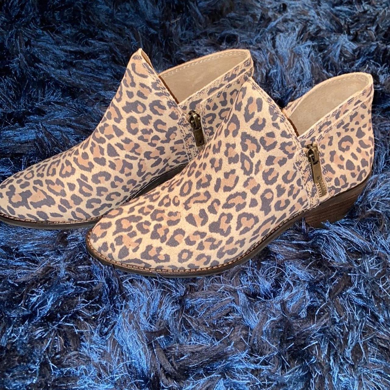 lucky brand cheetah booties