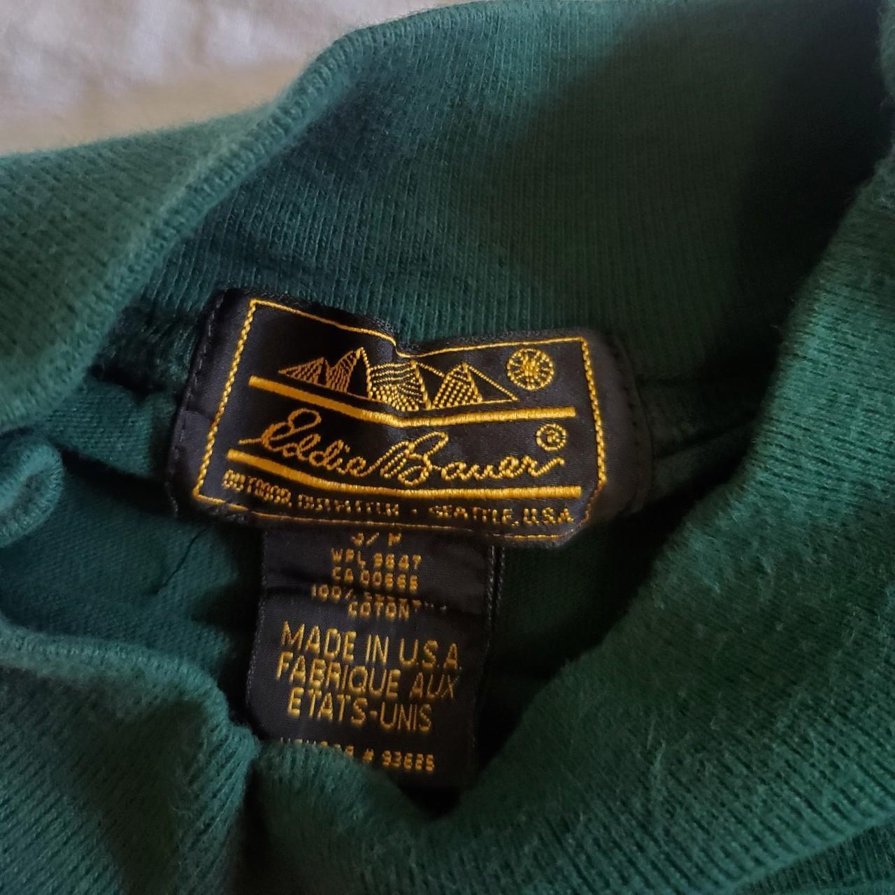 Vintage Eddie Bauer Mock Neck Shirt Great condition... - Depop