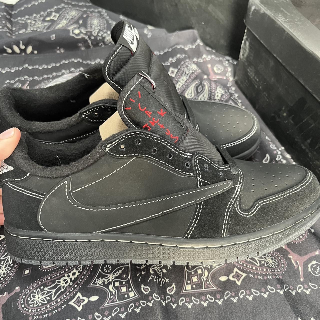 Travis Scott black phantoms Size 7 uk Brand... - Depop