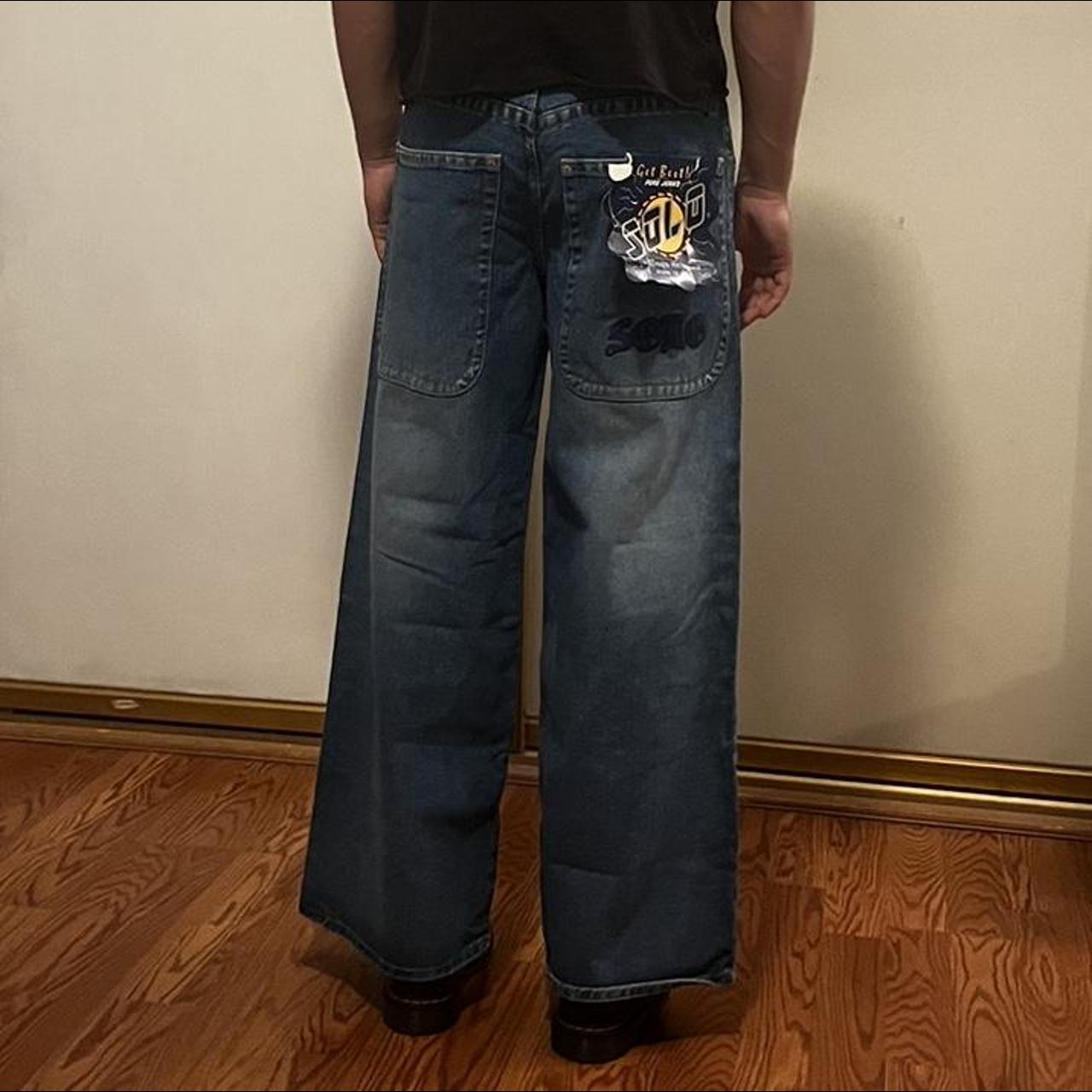 SOLO JEANS dope vintage 90s solo semore jeans with... - Depop