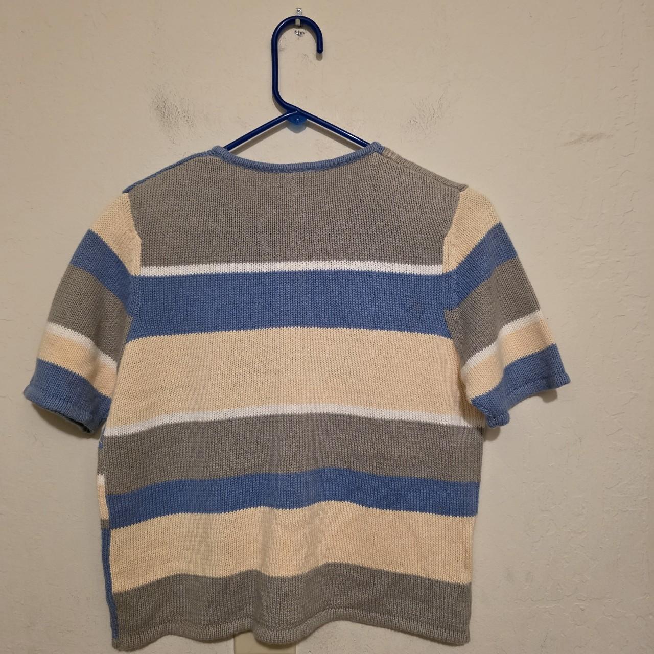 Women's Sweater - Blue/Multi – Stylish patchwork … - image 2