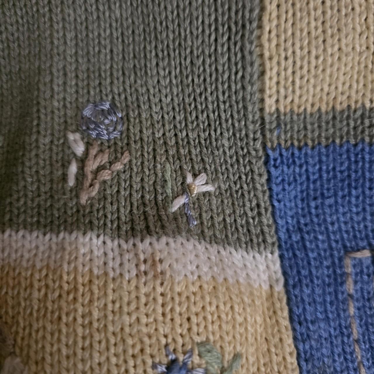 Women's Sweater - Blue/Multi – Stylish patchwork … - image 8