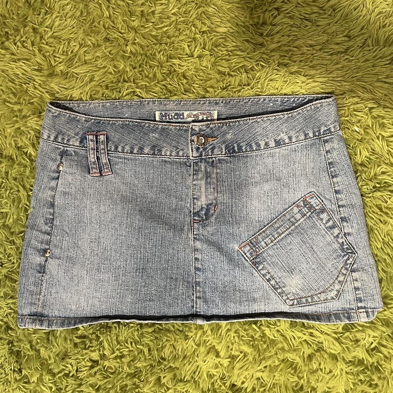 Mini Mudd Jean Skirt ⭐️ Size 9 (small stain in the... - Depop