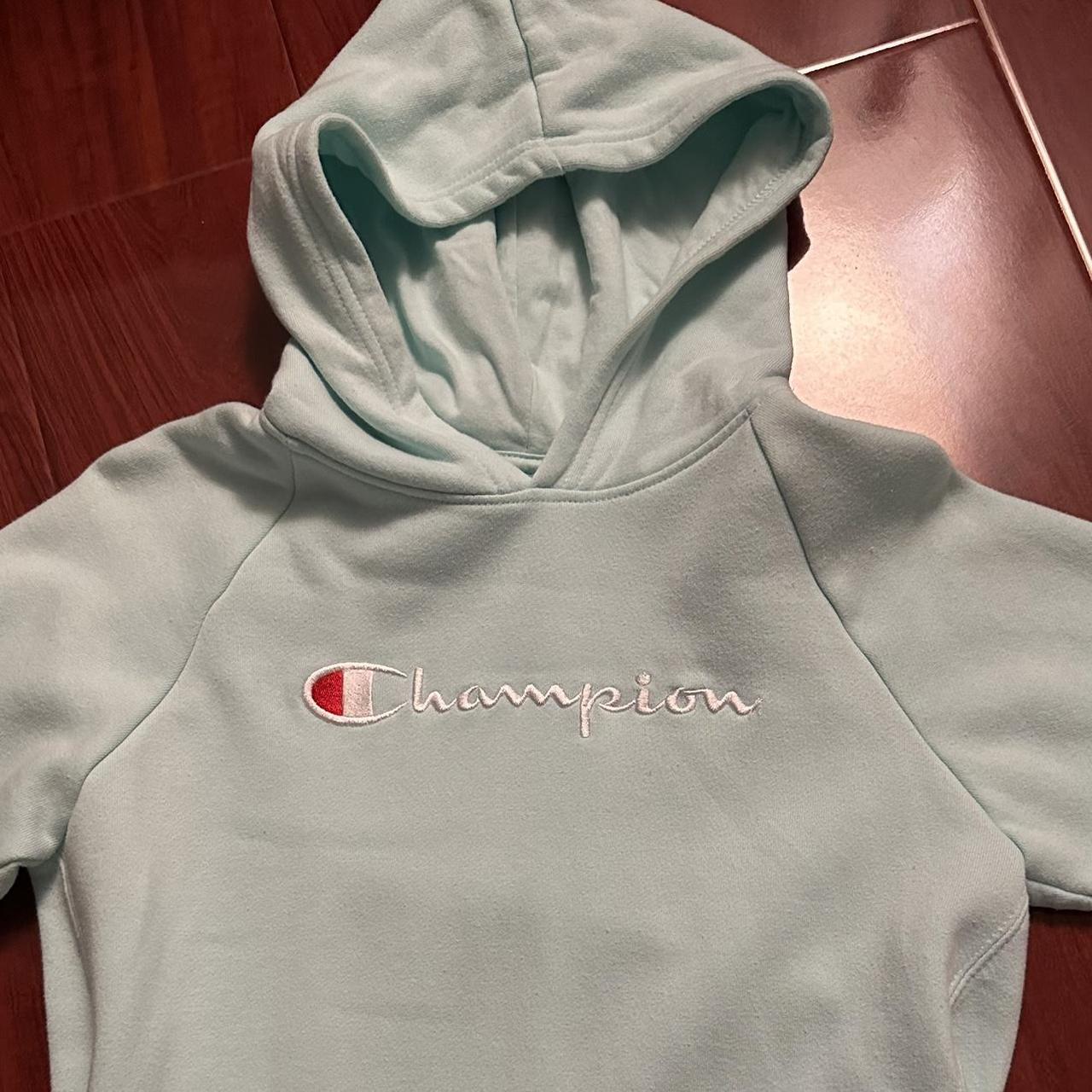 mint champion hoodie XL in children size hoodie