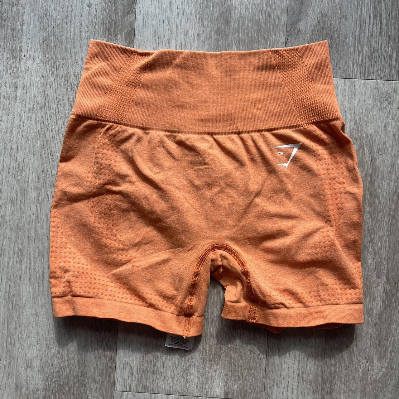 Gymshark Vital Seamless 2.0 Shorts - Apricot Orange - Depop