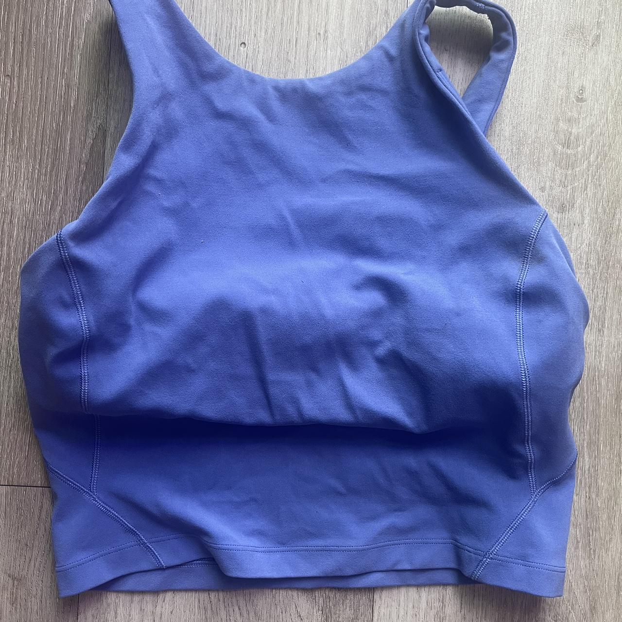 Lululemon align high neck tank top in pastel blue - Depop