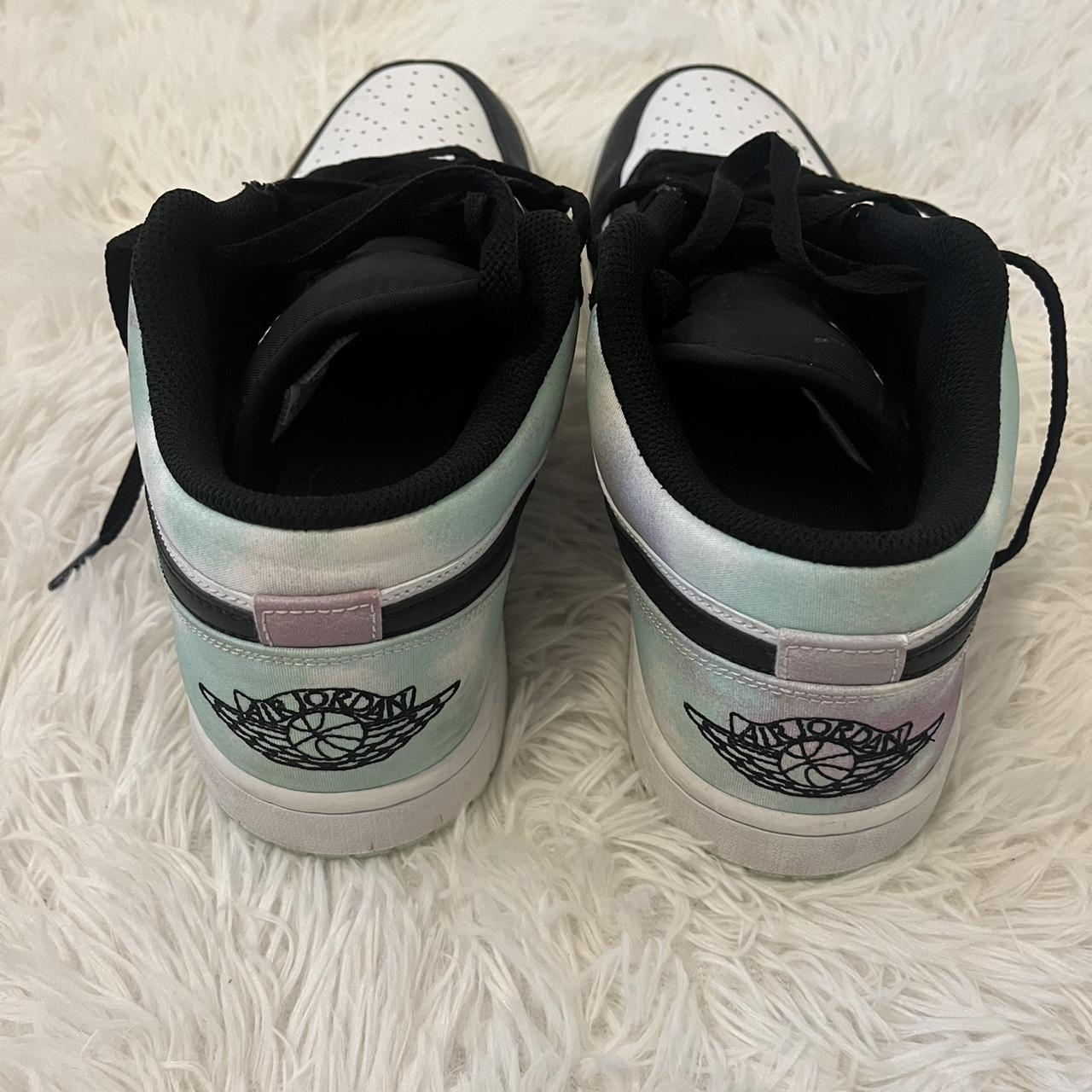 air jordan 1 low se white mint foam-black, size 11... - Depop