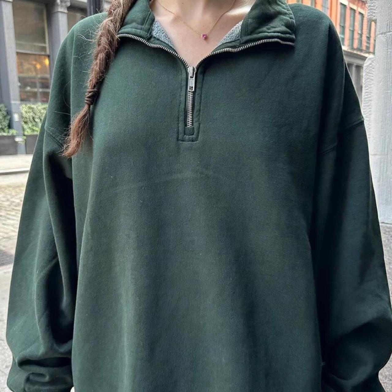 Brandy melville hotsell green quarter zip