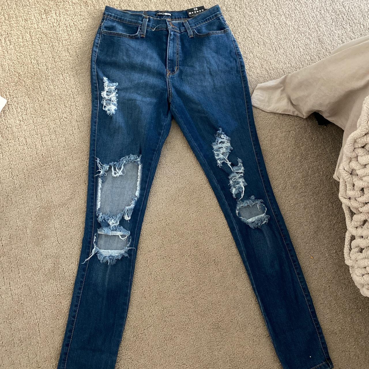 fashion nova skinny jeans size 13 - Depop