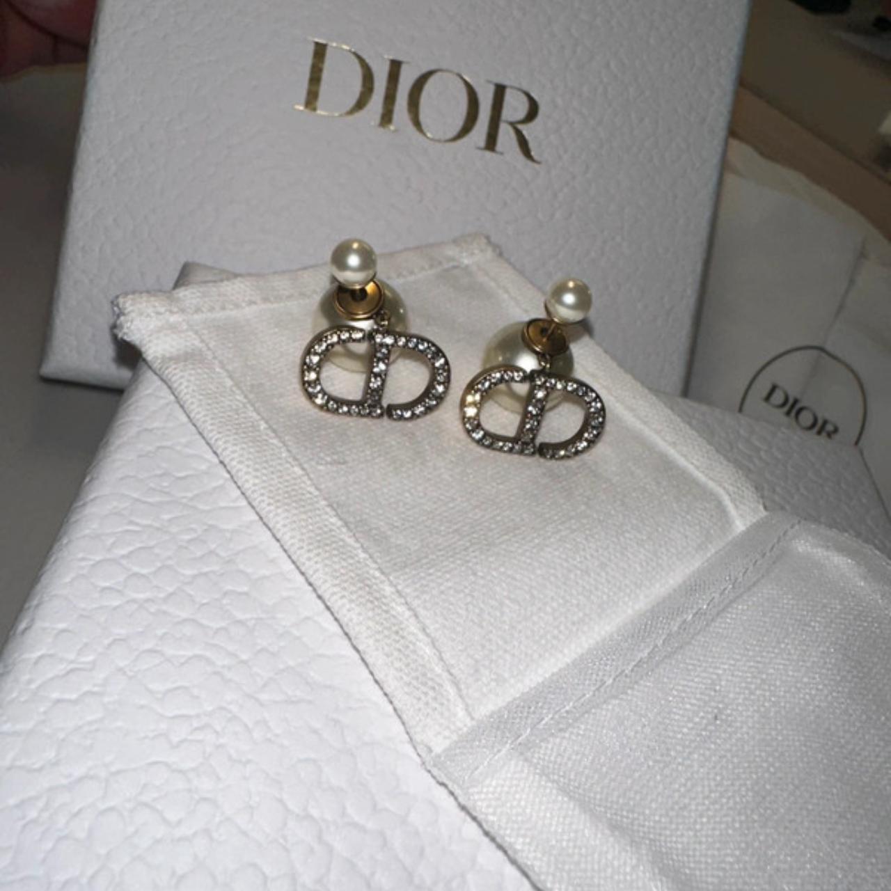 Dior Earing Tribal Brushed Gold Brand New New in box... - Depop