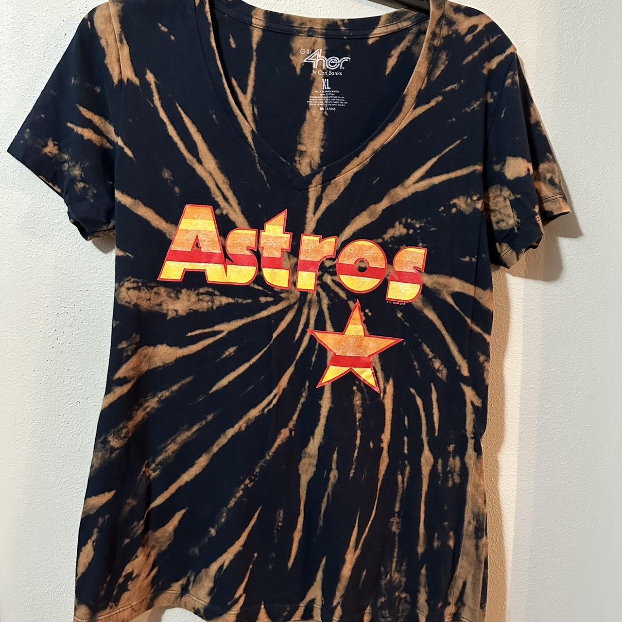 👕 Houston Astros Vintage Hand Acid Washed Women's - Depop